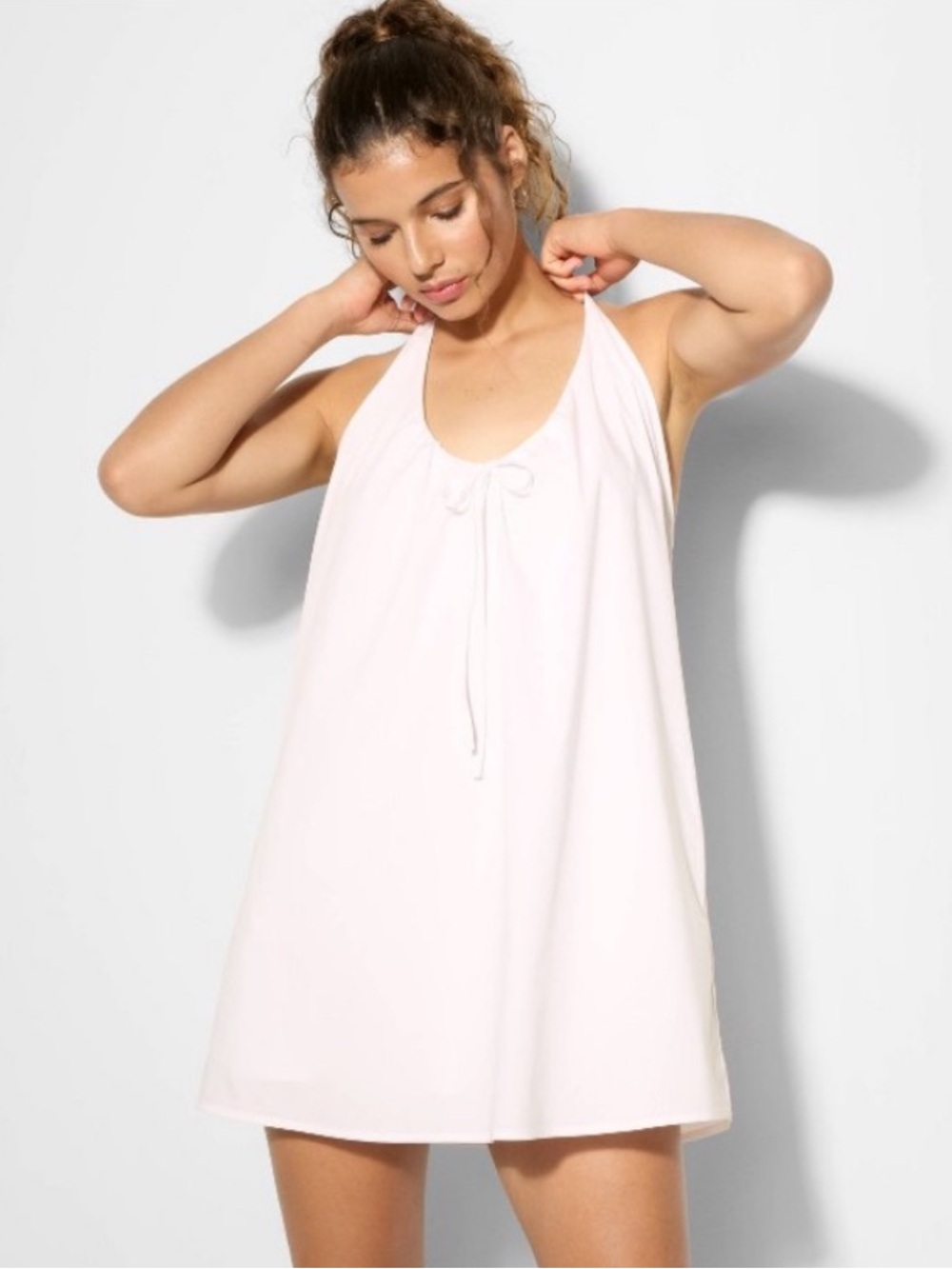 wild fable white Halter Mini Dress size medium